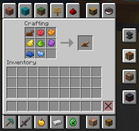 Crafting menu