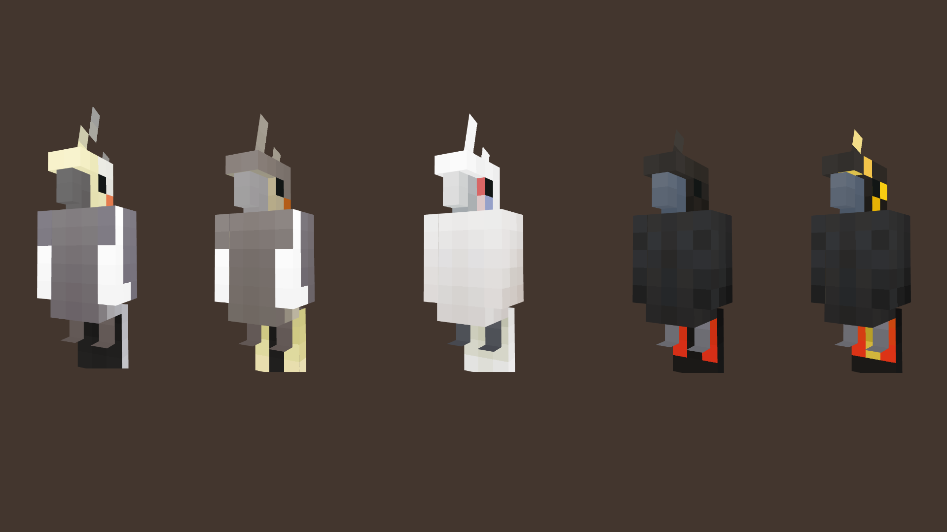 Cockatoos 2 Parrot Variants