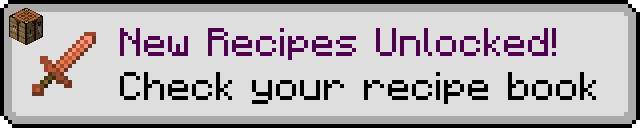 New Recipes Unlocked! Check your recipe book