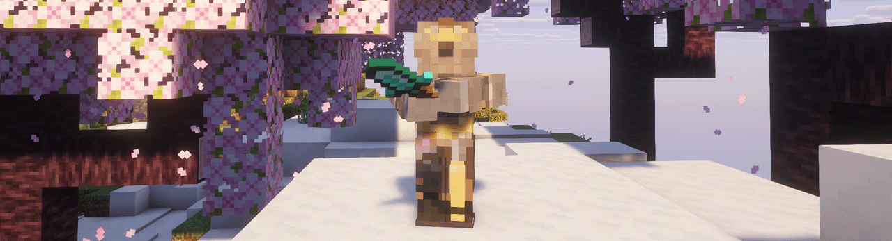 A player holding a Diamond Glaive
