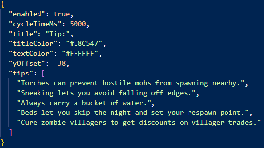 config file