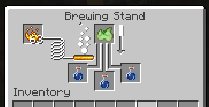 Acid potions being brewed