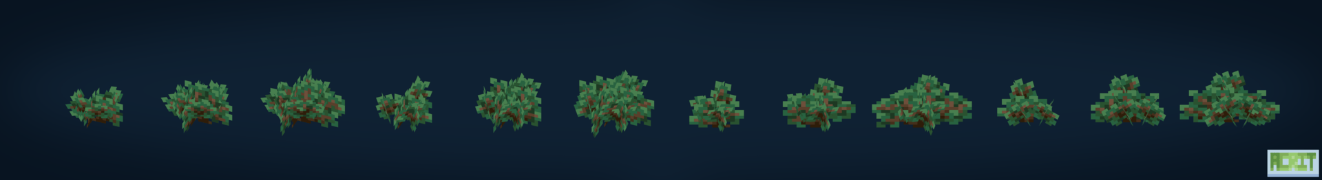Dense Sweet Berry Bush