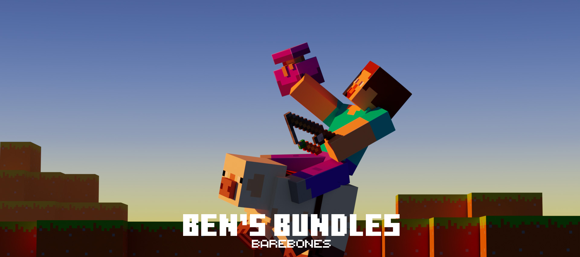 Steve holding a purple bundle