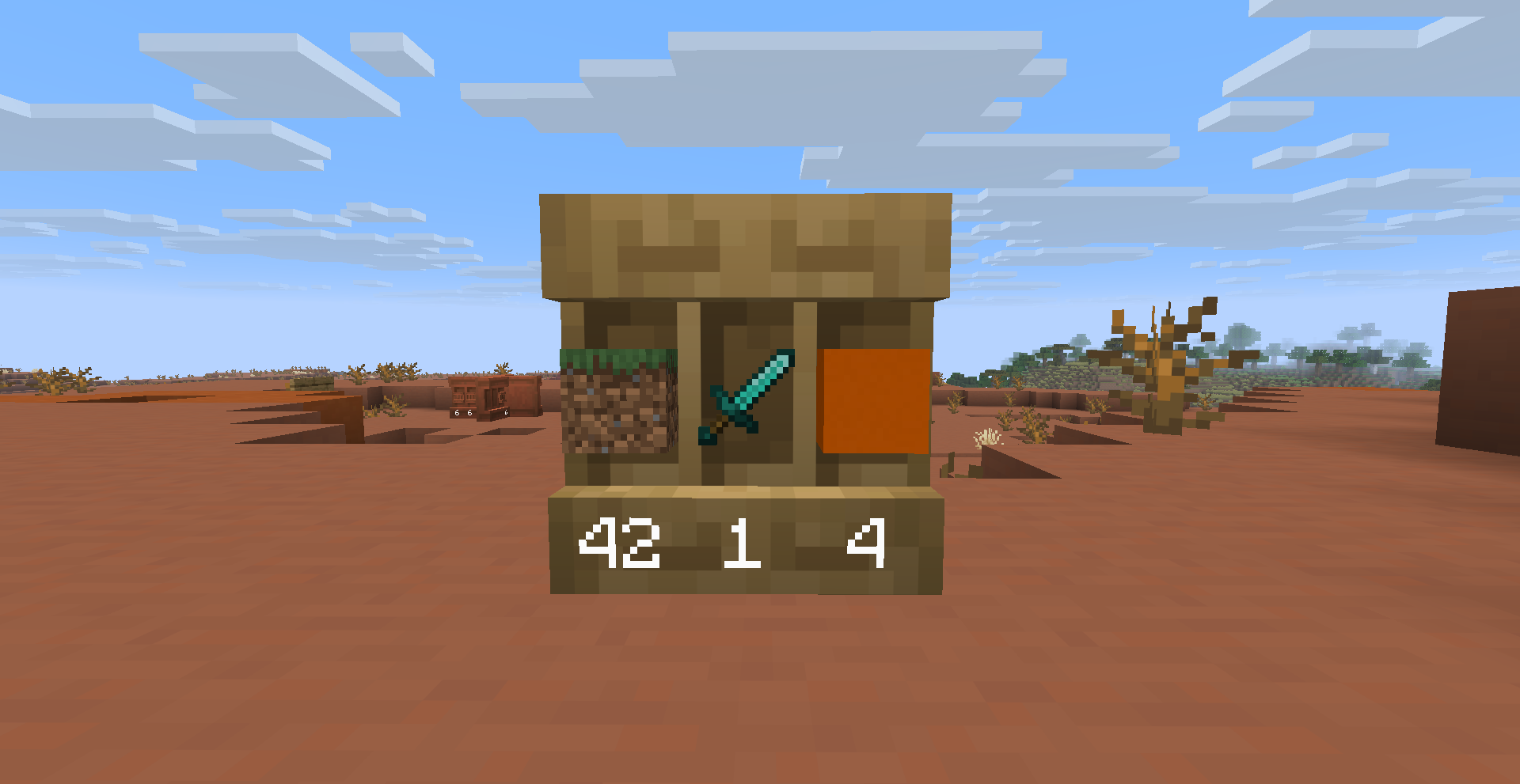Image showing the item counts on a shelf