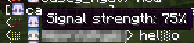 Hovering on message from other player