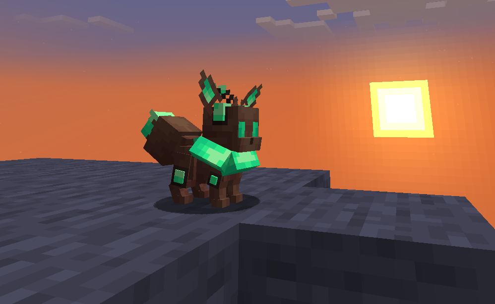Synthetic Eevee on a cliff