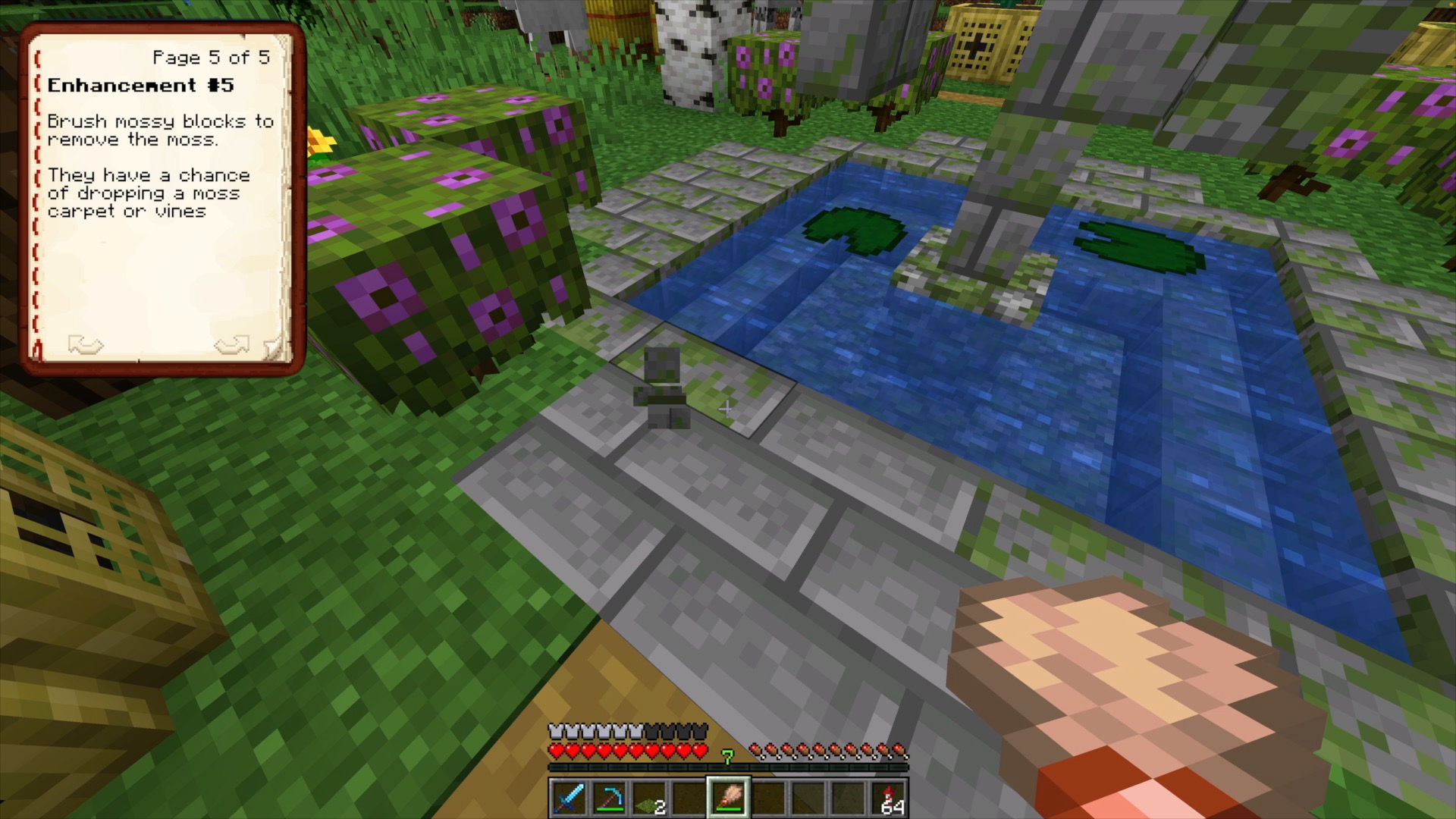Sweep Mossy Blocks