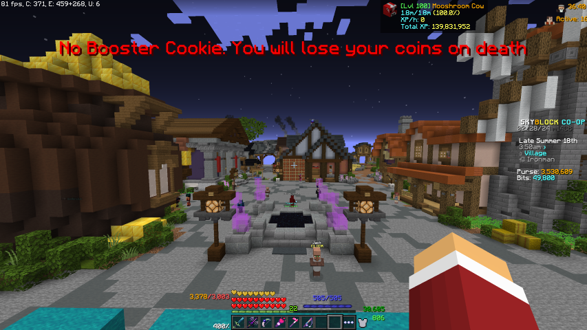 Picture showing the banner that you have no Cookie.