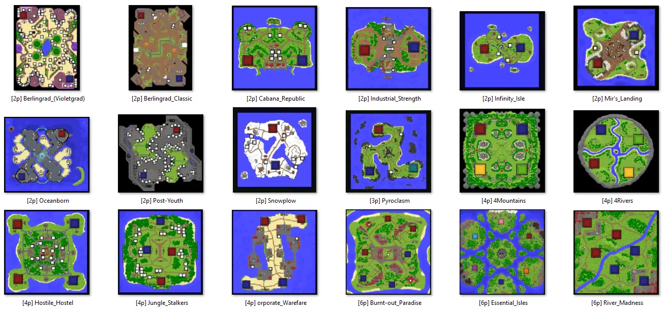 Map pack maps