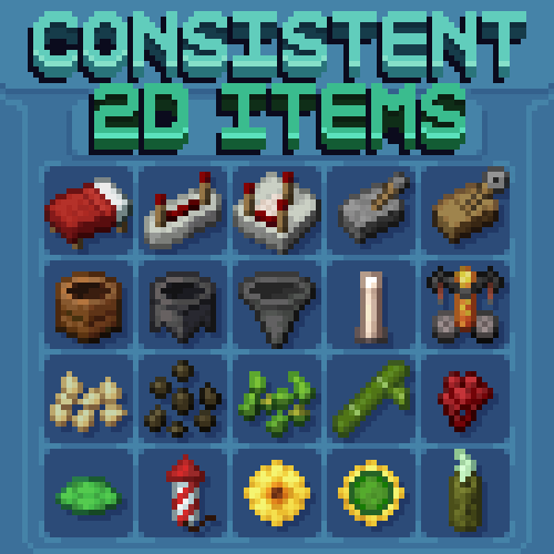 An image showing all the textures that the resource pack changes.