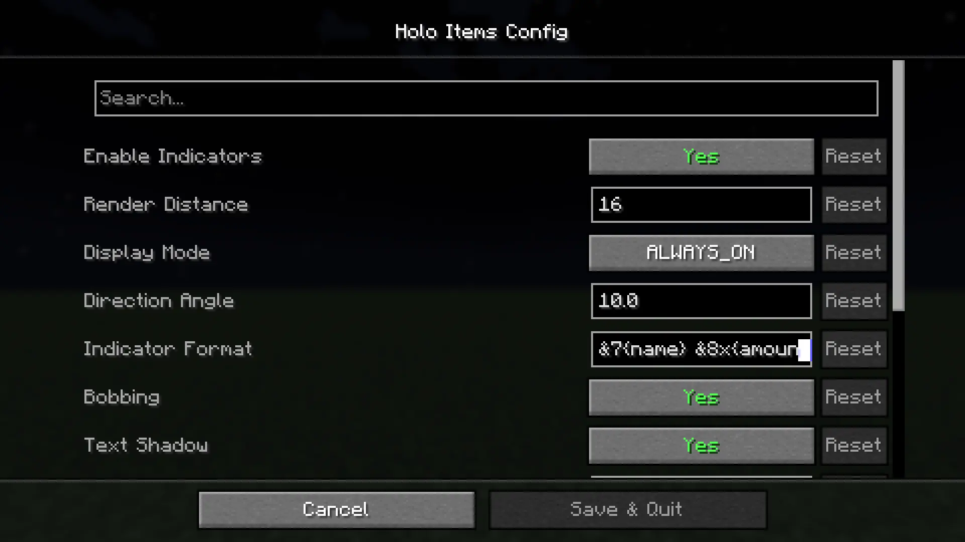 config