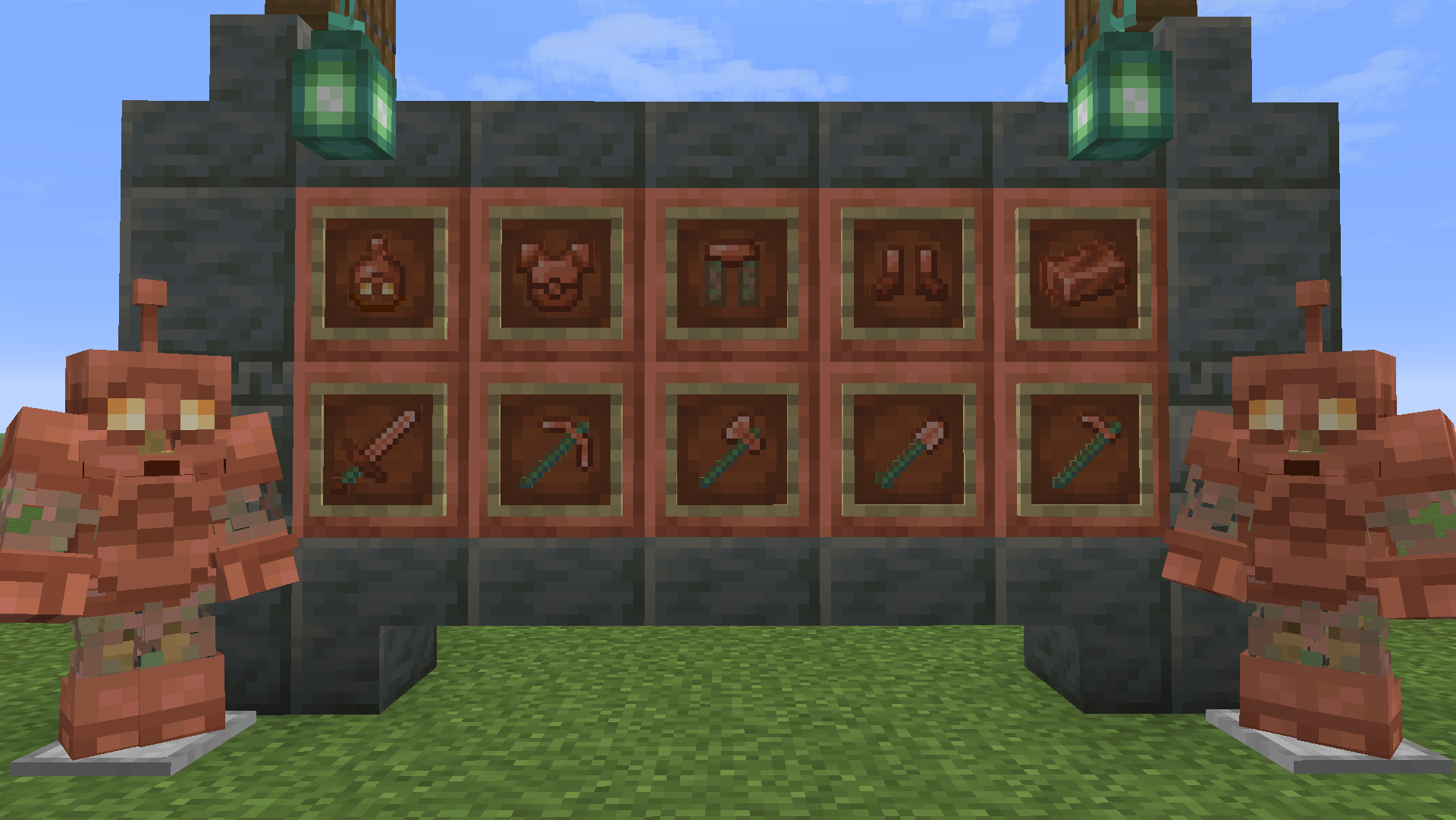 Overview of all the new textures