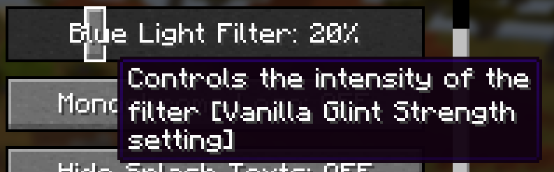 The setting in accessibility settings