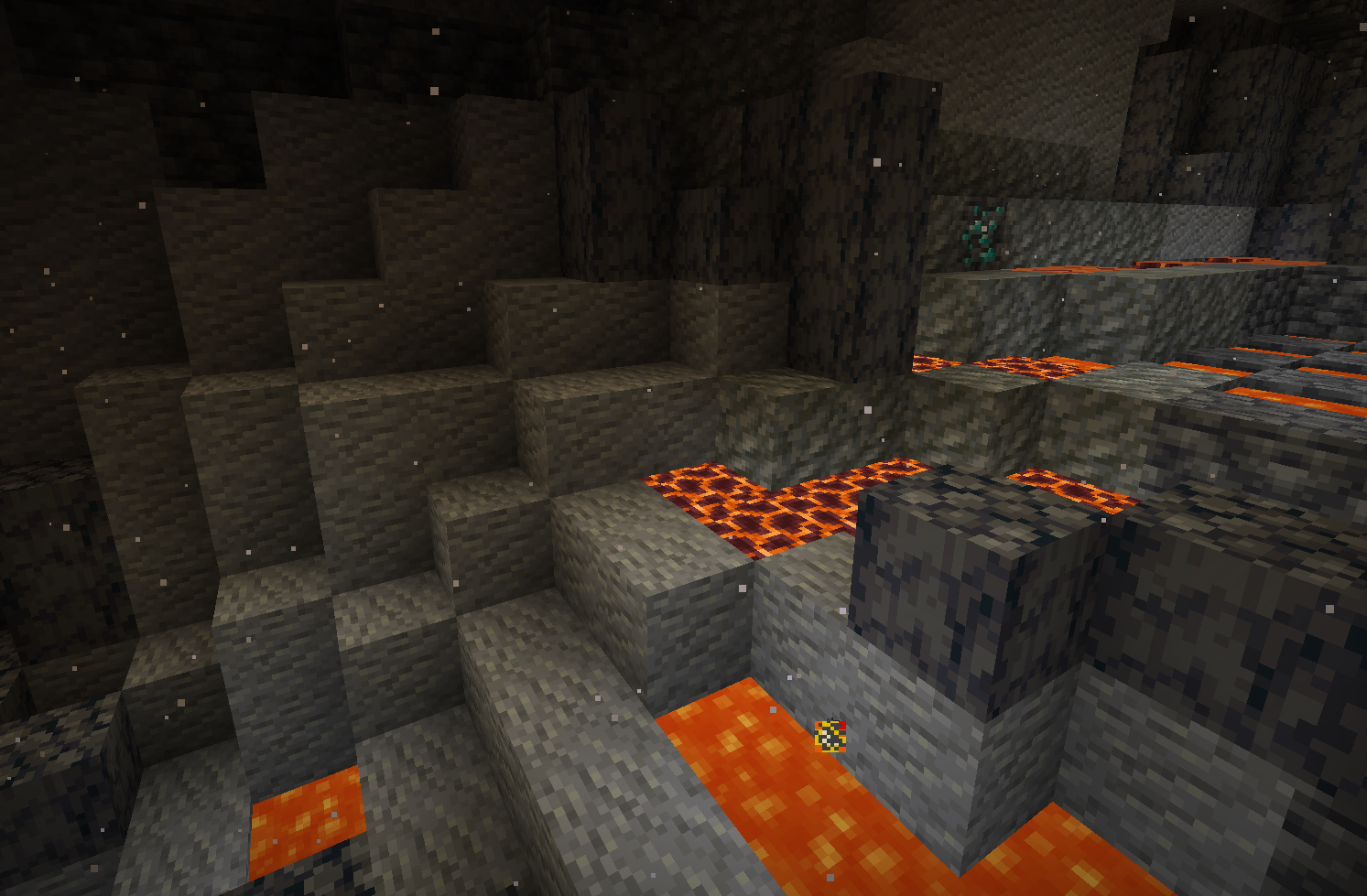 Andesite generating in the new Basalt Caves
