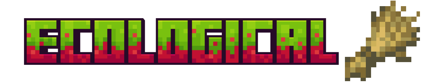 Title text - It says ecological with a piece of wheat off to the right.