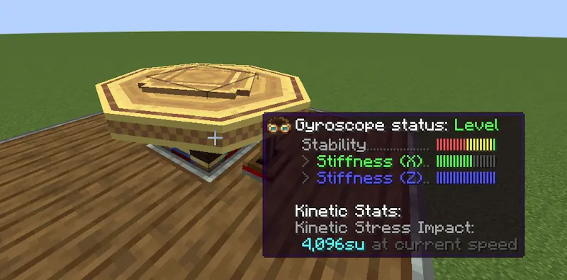 Gyroscope stiffness tooltip