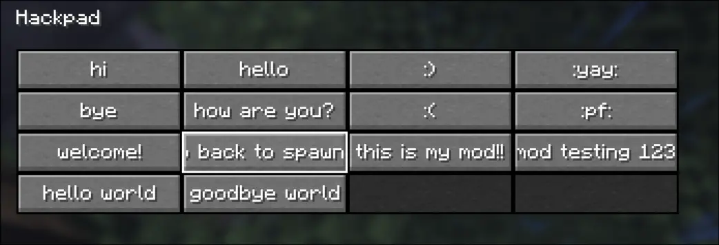 Hackpad GUI