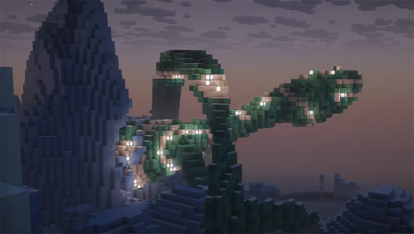 a spaceship crashed into an iceberg