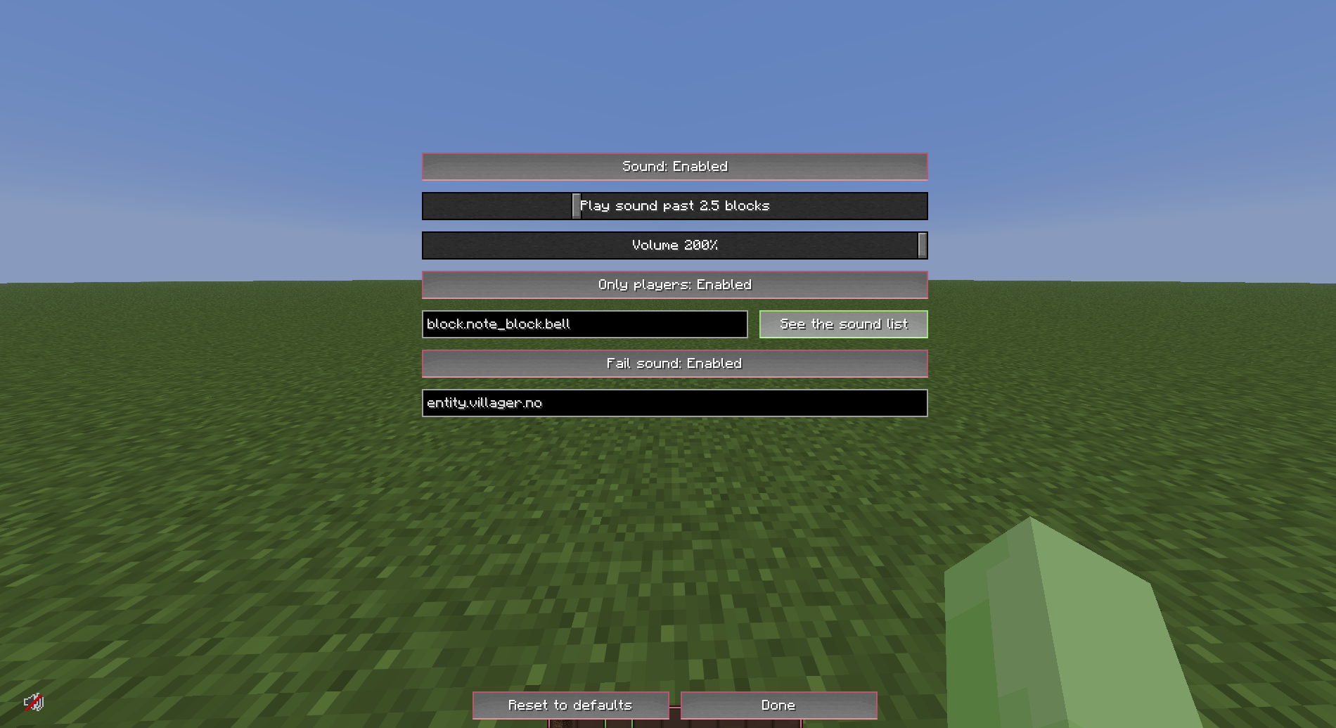 Config menu v1.1+