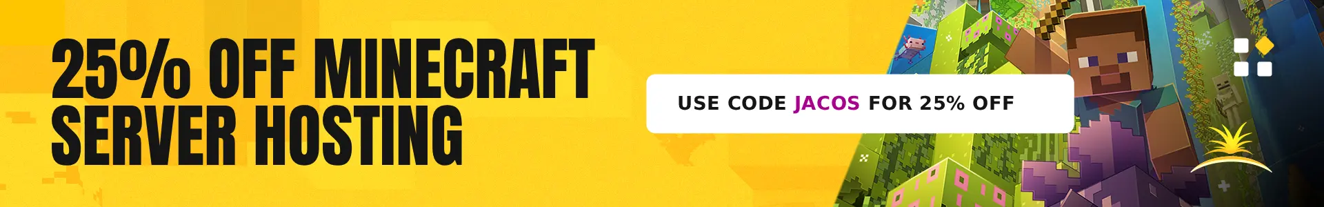Use code JACOS for 25% discount at Sparked Host servers