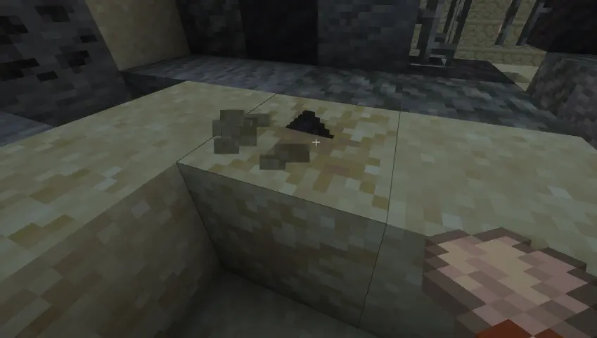brushing suspicious sand