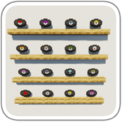 poke discs on display