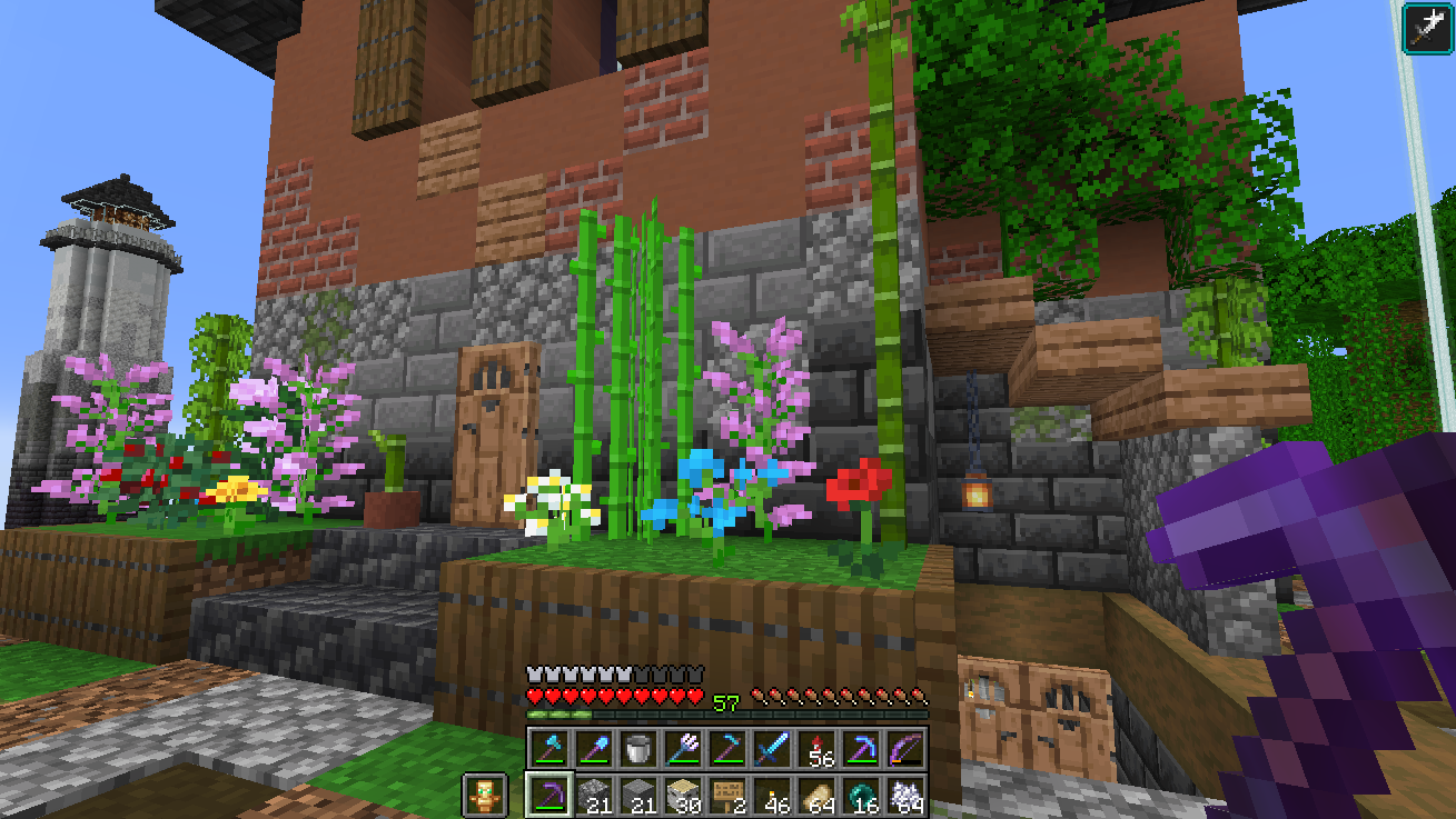 Two hotbars stacked vertically