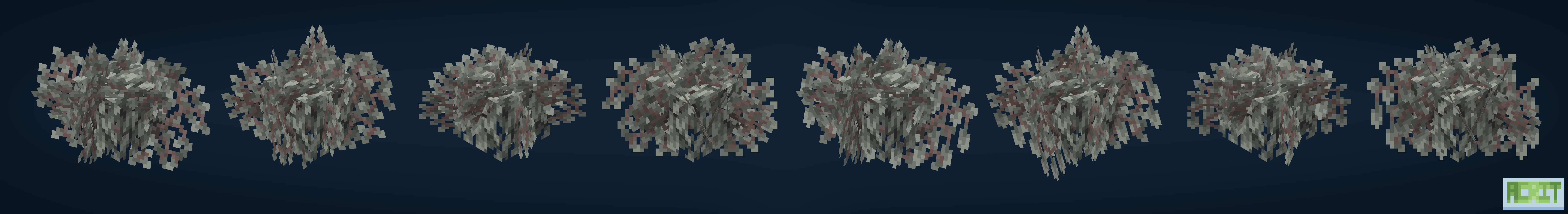 Dense Pale Oak Leaves