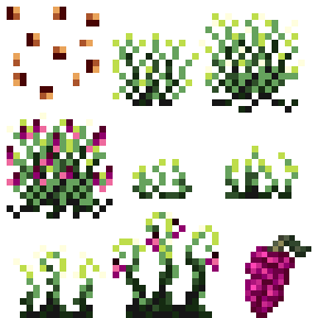 Red Grapes sprite set