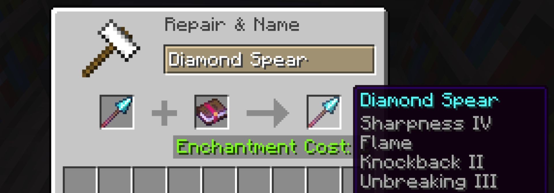 Expanded Spear Enchantings