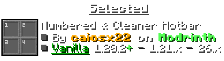In game resourcepack screen preview