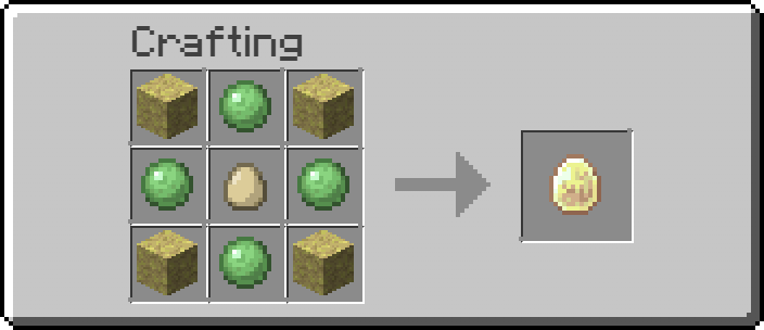 sulfur cube spawn egg recipe