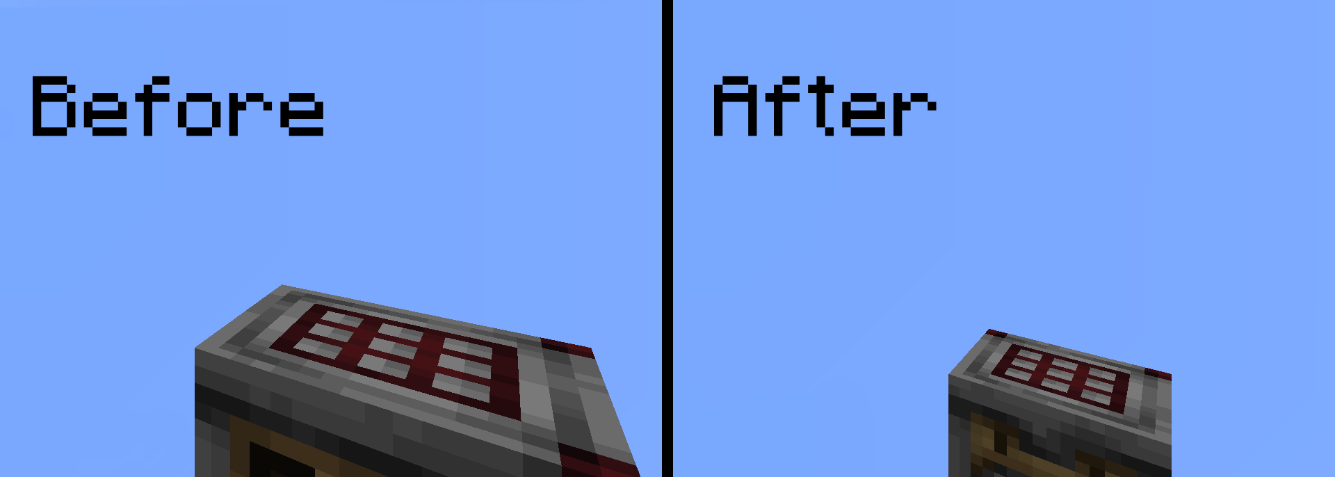 Blocks are smaller when held