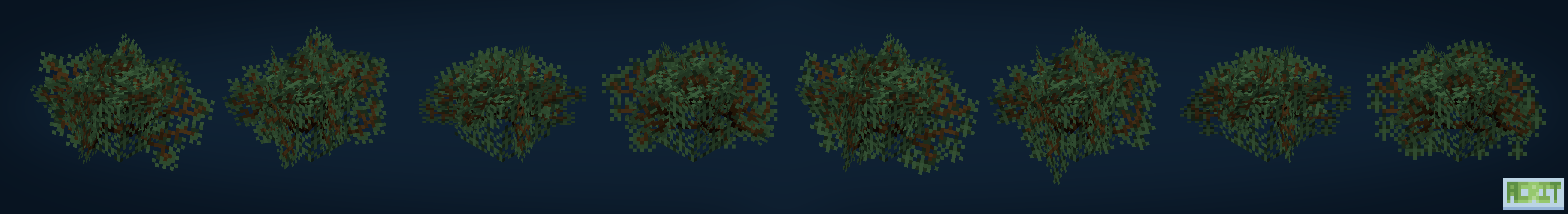 Dense Spruce Leaves