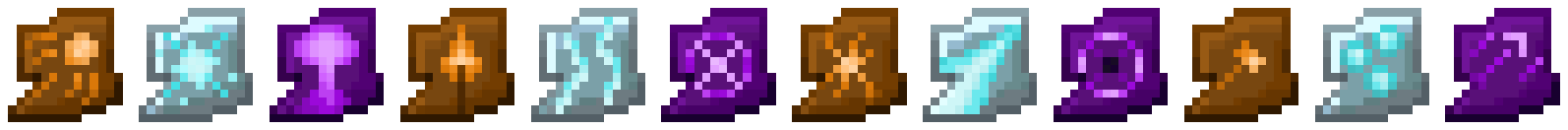The full selection of Fragments, cycling between, Solar, Arc, and Void