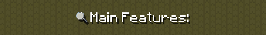<SEPARATOR -> MAIN FEATURES>