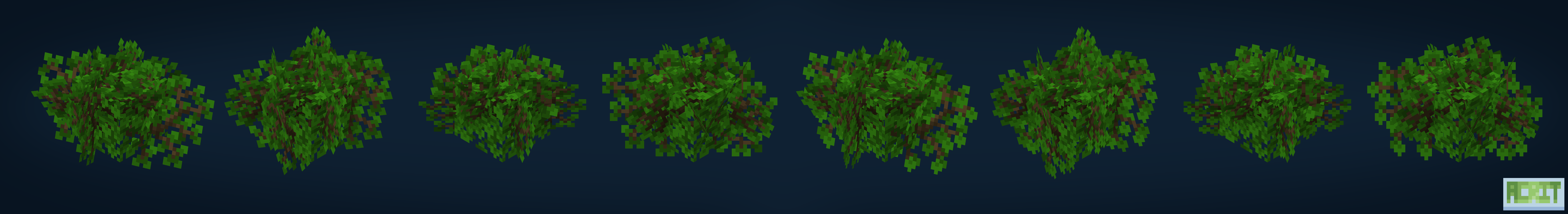 Dense Dark Oak Leaves