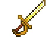 Golden Rapier while held