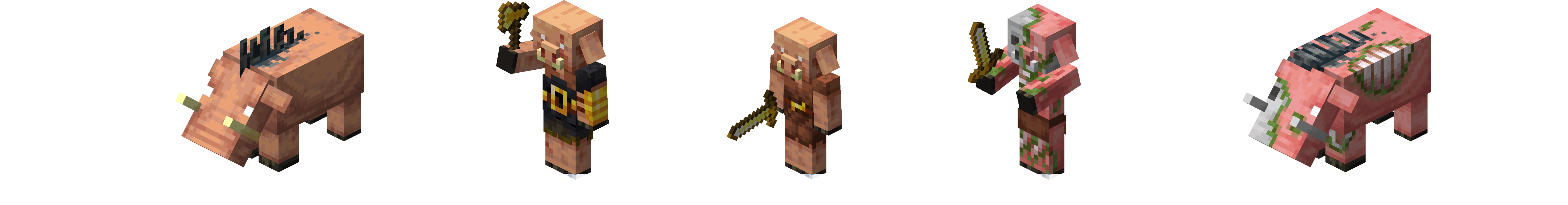 Piglins and Hoglins