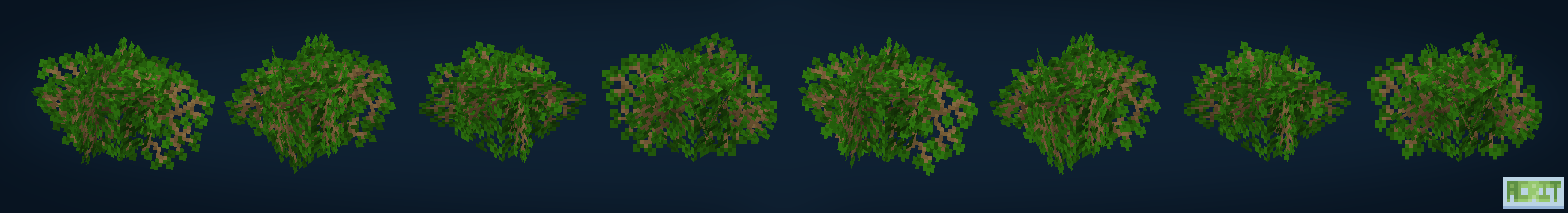 Dense Oak Leaves