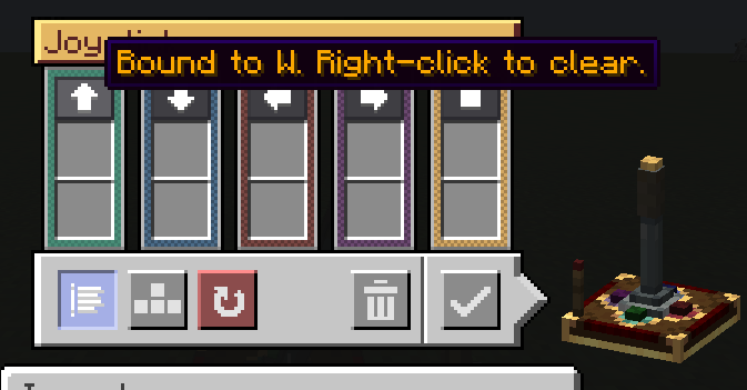 Joystick UI keyboard
