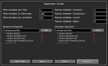 Config in mod menu