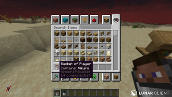 Bucket of Player Tooltip