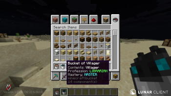 Bucket of Villager Tooltip