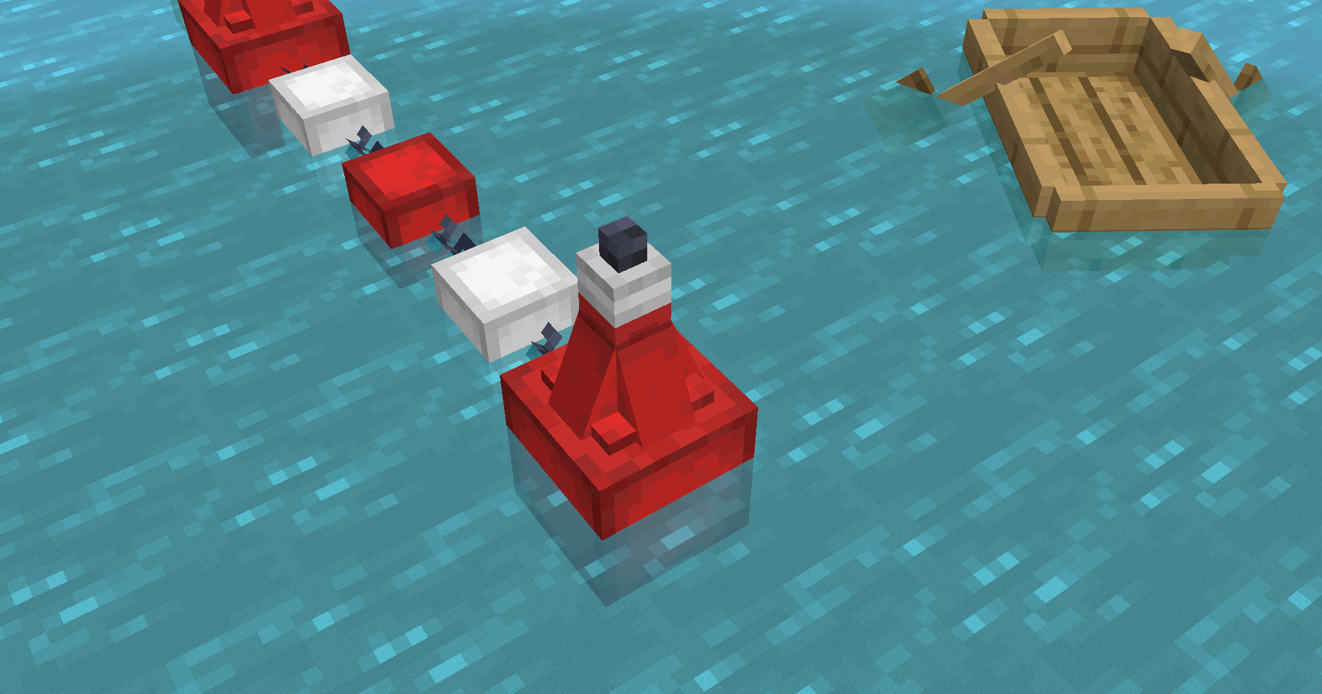 Mod Banner, showing some buoys and a boat.