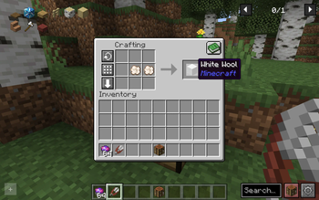 (Recipe) Whimsicott Fluff -> White Wool