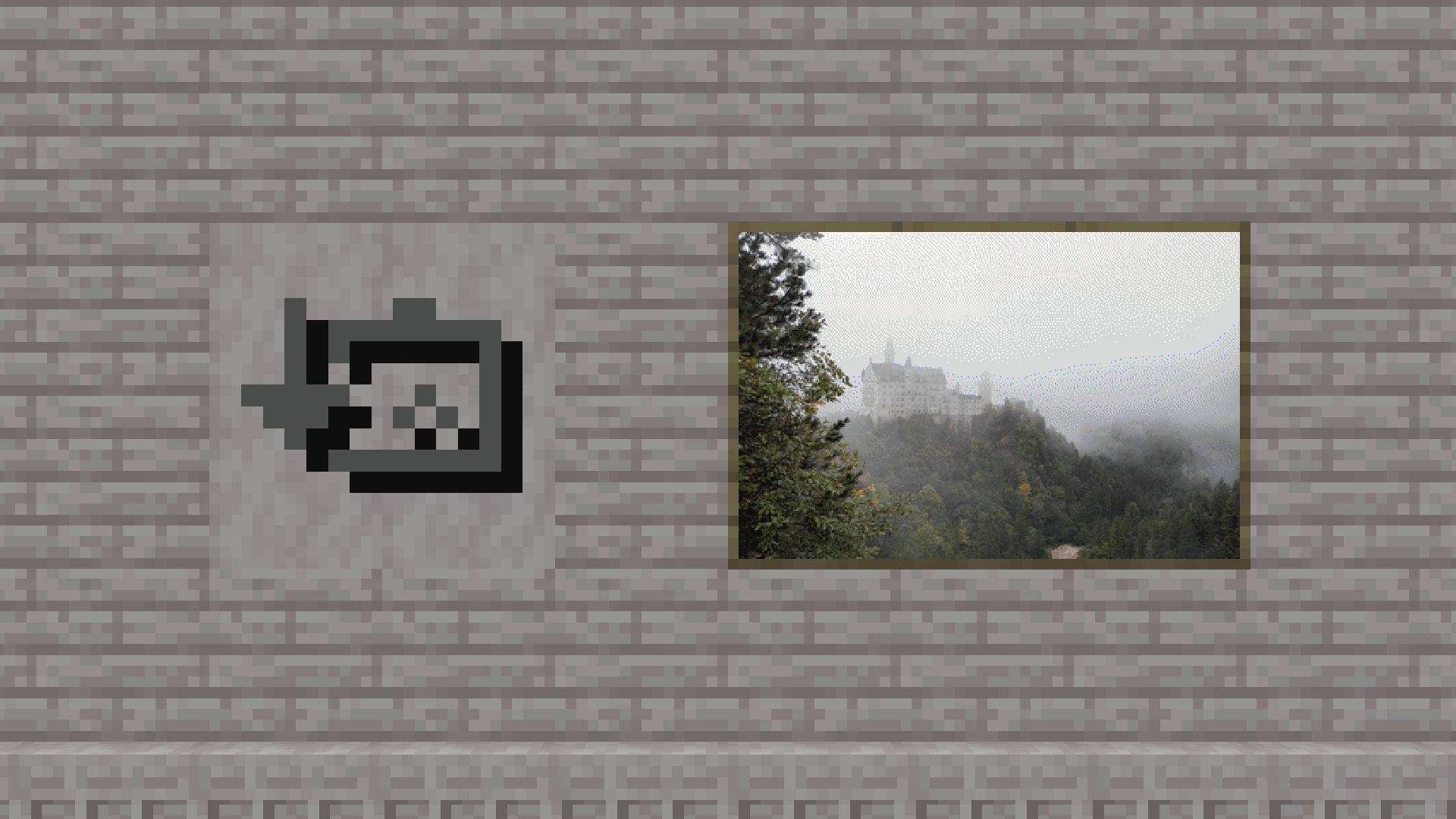 A screenshot showing two images, where one is transparent.