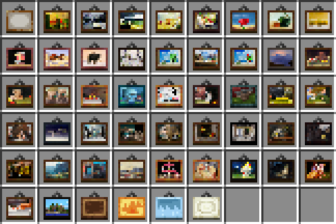 the painting items