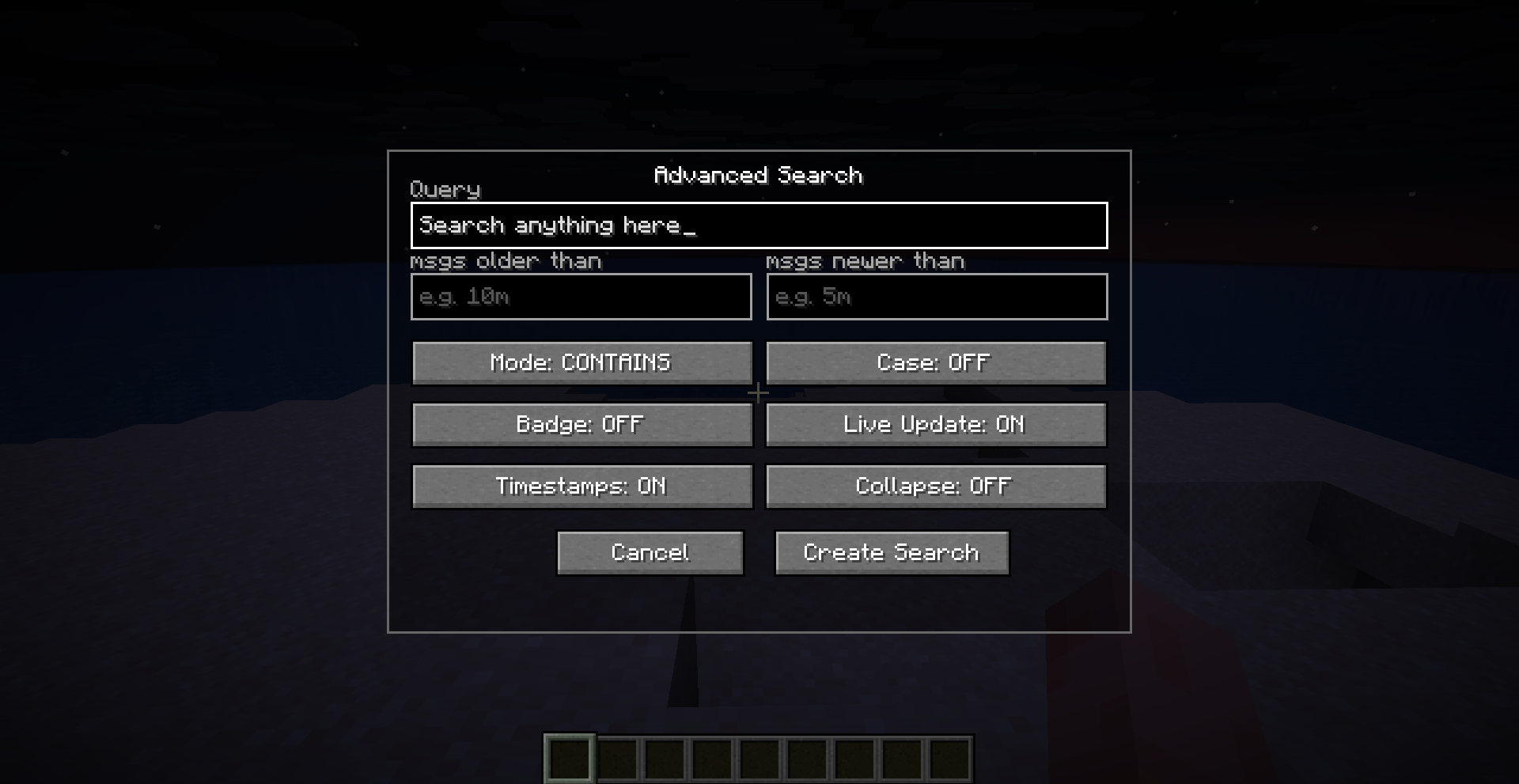 Search screenshot